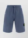 STONE ISLAND ELASTICATED WAISTBAND PATCH POCKET SHORTS SIDE POCKETS