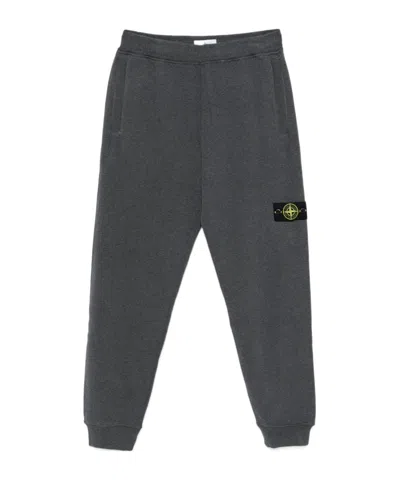 STONE ISLAND STONE ISLAND LOGO PATCH TAPERED-LEG SWEATPANTS