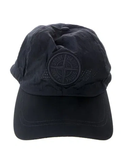 Pre-owned Stone Island Embroidered Baseball Cap In Blue