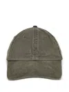 Stone Island Baseball Cap With Embroidered Logo In Green