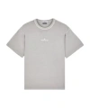 Stone Island Short Sleeve T-shirt Grey Cotton In Gray
