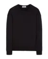 Stone Island 6100665 Cotton Fleece In Black