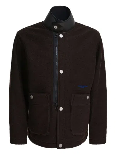 STONE ISLAND EMBROIDERED-LOGO JACKET