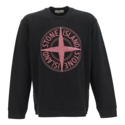Stone Island Embroidered Logo Sweatshirt 'black'