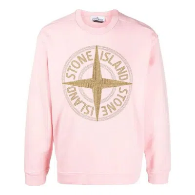 Stone Island Embroidered Logo Sweatshirt 'pink'