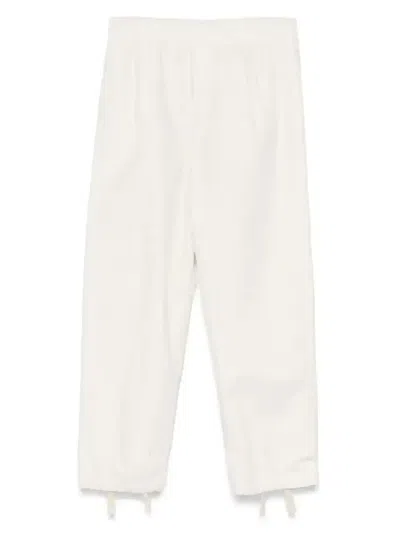 Stone Island Embroidered-logo Trousers In Neutrals