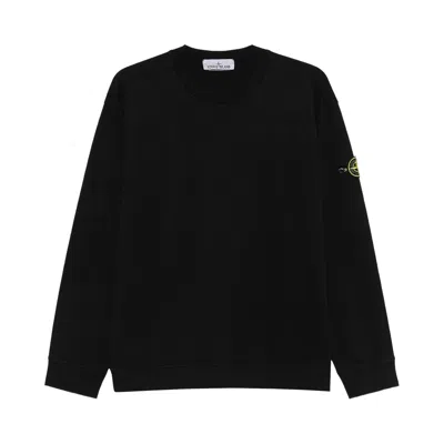 Pre-owned Stone Island Essential Crew Sweatshirt 'black' | Men's Size L