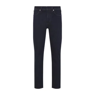 Stone Island Essential Denim Trousers For Men In Blue