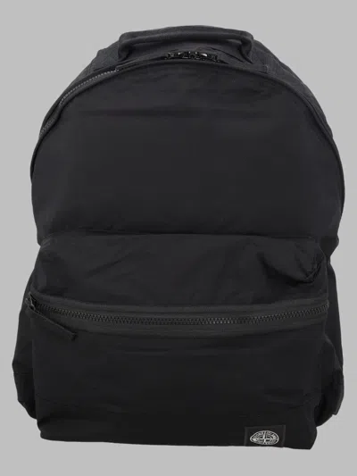 Stone Island Essential Mini Backpack For Men In Black