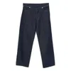 Stone Island Wide-leg Trousers With Belt Loops And Five Pockets In Black
