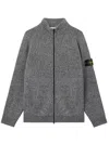 Stone Island Fancy Yarn Sweater In Gray