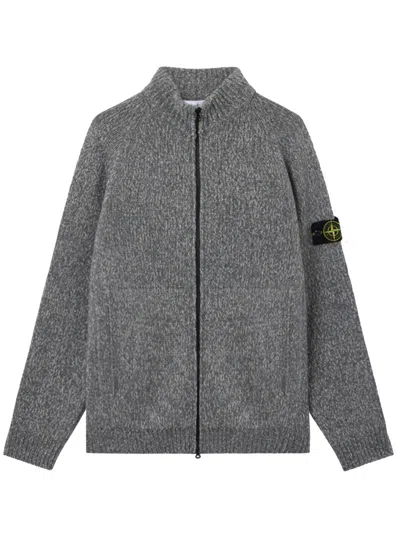 Stone Island Fancy Yarn Sweater In Gray