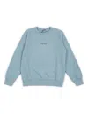 Stone Island Front And Back Print Sweatshirt In Blue