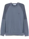 Stone Island Compass-badge Sweatshirt In Blue