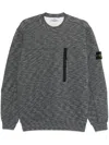 Stone Island Long-sleeved Sweater In Grey