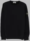 Stone Island Kids Mini Ribbed Neckline Sweatshirt For Boys In Multi