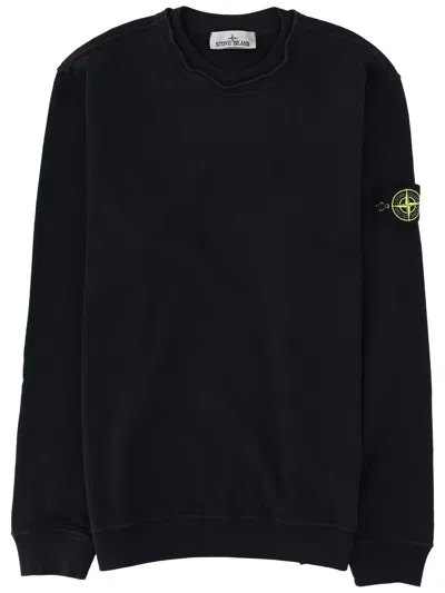 STONE ISLAND FELPA CON PATCH LOGO