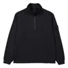 Stone Island Felpa Ghost Half Zip Up Sweater 'black'