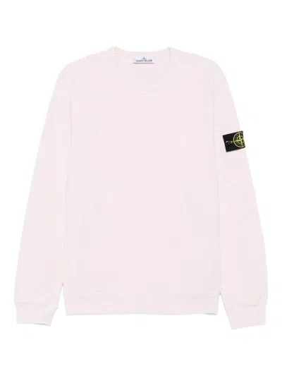 STONE ISLAND COTTON FLEECE CREW NECK SWEATSHIRT