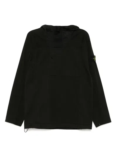 Stone Island Felpa Hoodie In Black