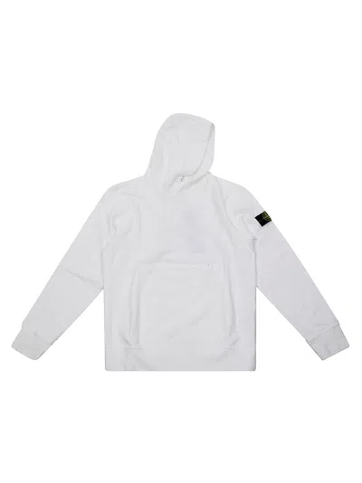 Stone Island Felpa Hoodie Color In White