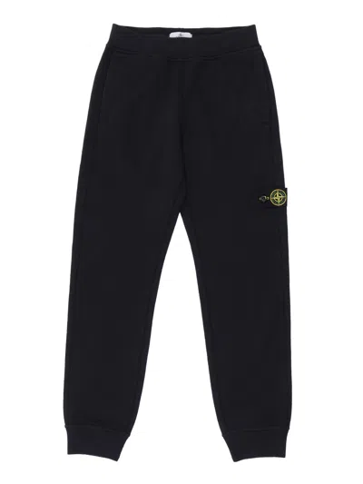 Stone Island Kids'  Felpa Pantalone In Black