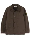 Stone Island Field Jacket With Pigmented Wax Coating