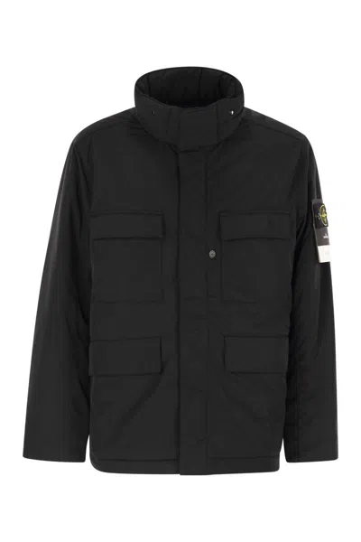 Stone Island Field Jacket In Black