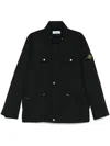Stone Island Micro Twill Field Jacket In Black