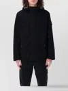 Stone Island Field Jacket Removable Hood In Black