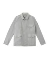 Stone Island Field Jacket With Soft Feel And Anti-drop In Off-white