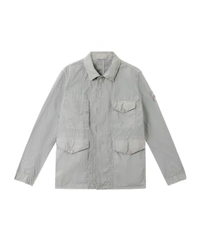Stone Island Field Jacket With Soft Feel And Anti-drop In Off-white