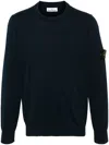 Stone Island Cotton Sweatshirt In Blue