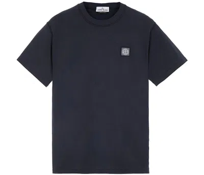 Pre-owned Stone Island Fissato Treatment T-shirt In Blue