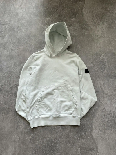 Pre-owned Stone Island Fit White Hoodie