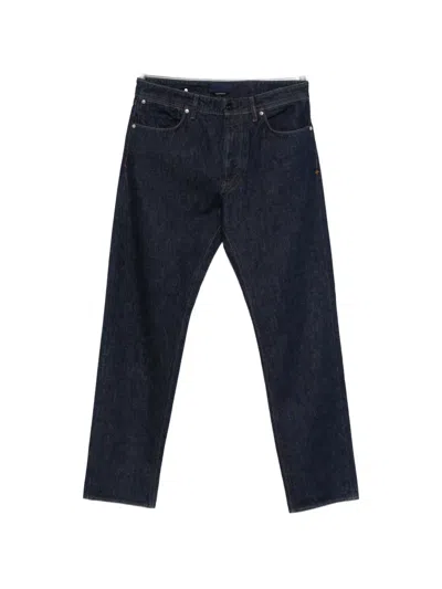 Stone Island Regular-straight-fit Five-pocket Jeans With Rinsed Finish In Blue