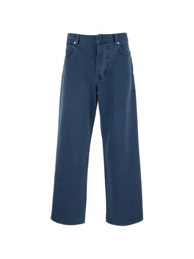 Stone Island Five-pocket Wide-leg Denim Jeans In Multi