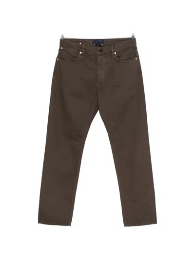 Stone Island Five-pocket Jeans In Brown