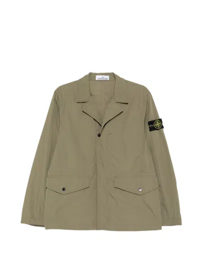 Stone Island Flap-pocket Jacket In Gray