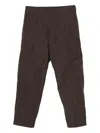 Stone Island Ghost Cotton-poplin Cargo Trousers In Brown