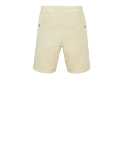 Stone Island Fleece Bermuda Shorts Beige Cotton