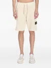 Stone Island Compass-badge Jersey Shorts In Neutrals