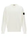 Stone Island Fleece Cotton Sweatshirt In White