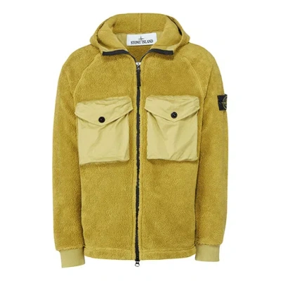 Stone Island Fleece Hoody Jacket 'green'