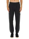 Stone Island Comfortable Jogging Trousers Featuring Pockets In Black