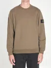 Stone Island Fleece Sweatshirt In Brown