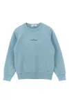 Stone Island Front And Back Print Sweatshirt In Blue