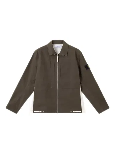 STONE ISLAND FRONT-ZIP JACKET