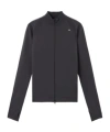 Stone Island Full Zip Cardigan With Thumb Holes At Cuffs In Leaden