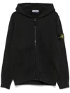 Stone Island Sweatshirt With Compass Application In Black